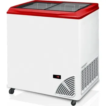 Mraznička Pultová mraznička prosklené rovné víko Byfal ARO 201/2 Red Edge