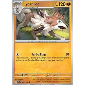 Volný čas Pokémon TEF 090/162 Lycanroc - Temporal Forces Stav: Near Mint, Verze: NORMAL