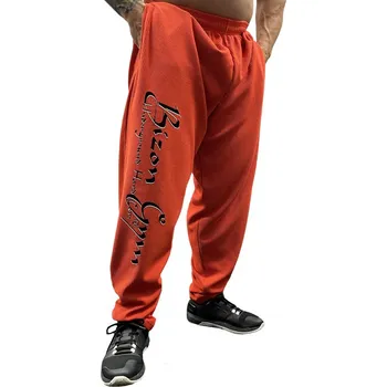 Bizon Gym Tepláky 130 - červená S