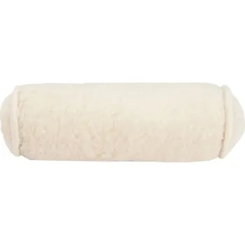 BabičkaOvečková.cz Polštář z ovčí vlny merino válec přírodní, Velikost délka 40 cm