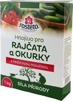 Hnojivo Rosteto Hnojivo s čedičovou moučkou pro rajčata a okurky 1 kg
