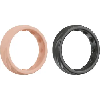 You2Toys 4v1 - sada kroužků na penis a varlata (přírodní-černá)