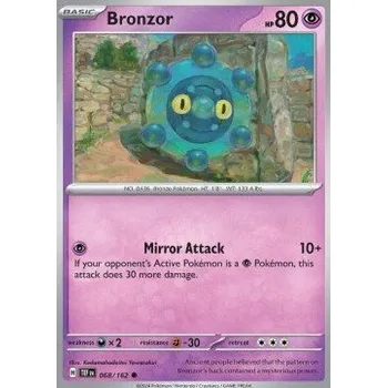 Sběratelská karetní hra Pokémon TEF 068/162 Bronzor - Temporal Forces Stav: Near Mint, Verze: REVERSE HOLO