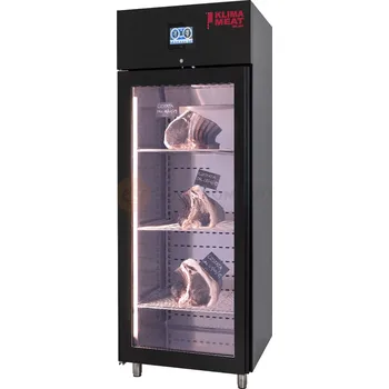 Skříň na zrání/uskladnění masa, černá 50/130 kg, 740x850x2115 mm | ZERNIKE, Klima Meat System KMS700PVB