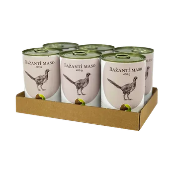 Krmivo pro psa SIX PACK BOHEMIA Bažantí maso ve vlastní šťávě 6x400g