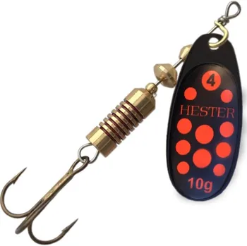 Umělá nástraha Hester Fishing třpytka Ospray Black Neon Orange Dots Hmotnost nástrahy: 3g