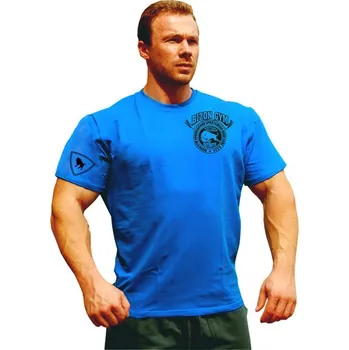 Pánské tričko Bizon Gym Triko 225 - modrá Modrá M