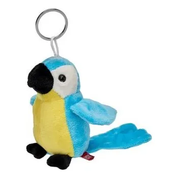 plyšák Beppe Přívěsek Papoušek Ara 11 cm Modrý