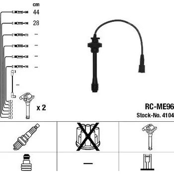 Zapalovací kabel Sada kabelů pro zapalování NGK RC-ME96