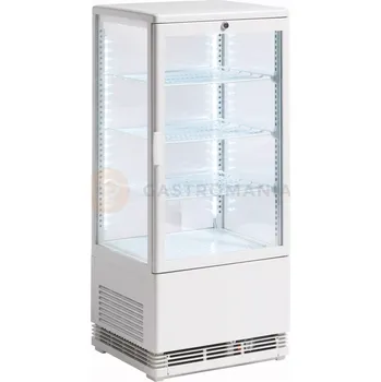 Chladící cukrářská vitrína, nástolní, 78 l, bílá, 428x386x960 mm | RESTO QUALITY, RT82WE