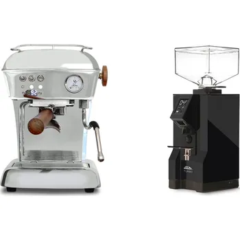 Kávovar Ascaso Dream PID, leštěný hliník + Eureka Mignon Turbo, BL black