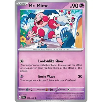 Sběratelská karetní hra Mr. Mime 063/162 - Temporal Forces Typ karty: Non-Holo