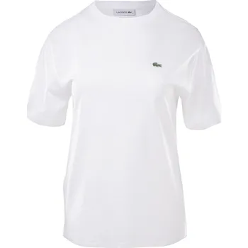 Dámské tričko Dámské Tričko s krátkým rukávem LACOSTE TEE-SHIRT & TURTLE NECK SHIRT TF5441.001 – Bílá 38