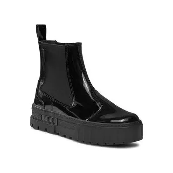 Dámská zimní obuv Puma Kotníková obuv s elastickým prvkem Mayze Chelsea Jelly Wns 393626 02 Černá 37