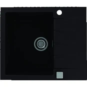Granitový dřez Alveus CADIT 10 Black 91 dřez + sifon 90 mm pop-up ALVEUS 1132021