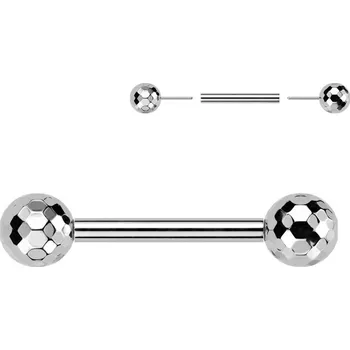Piercing Piercing do jazyka titan PUSH IN, 1,6 x 16 mm
