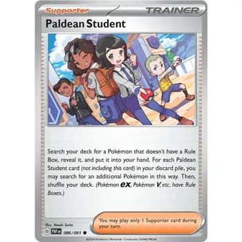 Karetní hra Paldean Student 086/091- Paldean Fates Typ karty: Reverse Holo