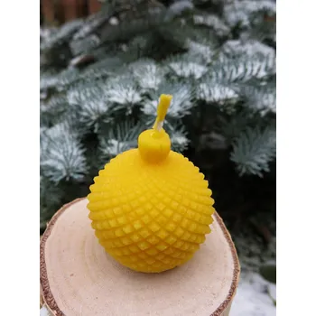 Svíčka Jindra Svíčka ze včelího vosku - koule gravírovaná