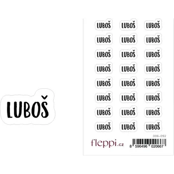 samolepka Fleppi Samolepky se jmény - Luboš