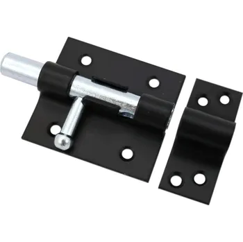 pant Zástrč na bránu/dveře 12 cm - černo-stříbrná