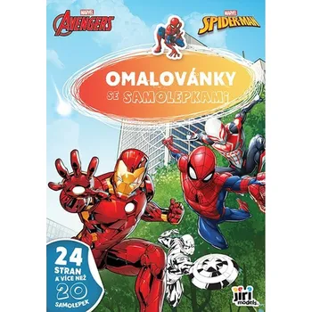 Omalovánky A4 se samolepkami Marvel -…