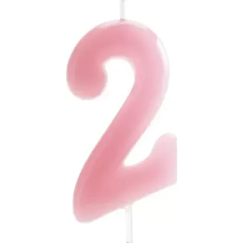 Dortová svíčka Dekora Dortová svíčka č.2 Sv.růžová