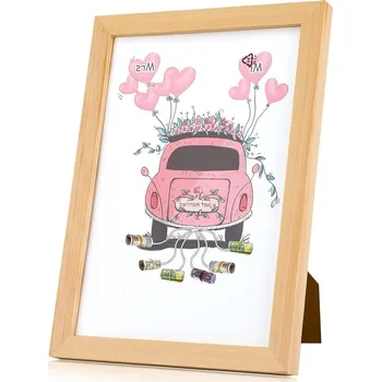 Svatební dekorace Fotorámeček na peníze - Novomanželé