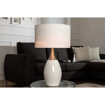 Lampička Moderní stolní lampa Carla 60cm bílá