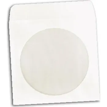 Obálka COVER IT obálka papírová s klipem 10ks Obal na CD, DVD, obálka papírová, s klipem, bílý, 10ks 12813
