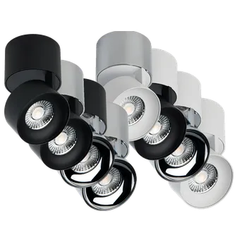 LED2 stropní svítidlo KLIP ON Ovládání: ON/OFF, Model | Příkon | Velikost | Chromatičnost: 11W | Ø 77 x H 98,5 mm | 2700K, Barva - Základna | Reflektor: Chróm | Chróm