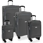 AVANCEA Sada textilních cestovních kufrů GP7172 šedá 4W XS,S,M,L