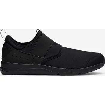 Pánské tenisky DECATHLON Pánské boty na aktivní chůzi PW160 Slip-On 47 BÍLÁ|KAŠTANOVÁ|ČERNÁ