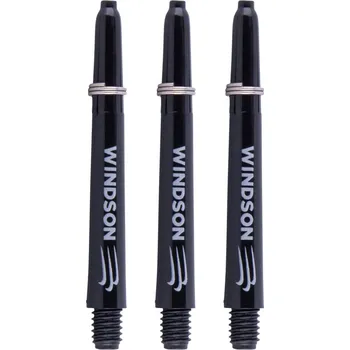 Příslušenství pro šipky Windson Násadky Nylon - Logo - short - black