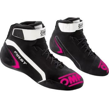 Moto oblečení OMP Boty First Černá / Růžová 43