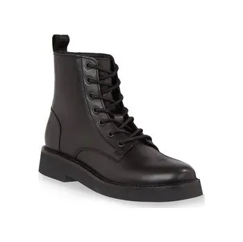Dámská zimní obuv Tommy Jeans Kotníková obuv Tjw Lace Up Flat Boot EN0EN02310 Černá 37