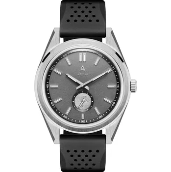 Hodinky Mond | Hodinky z nerezové oceli stříbrné barvy s meteoritem a šedým číselníkem - Arkai