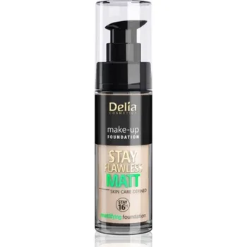 Přípravek na tvář Delia Delia Cosmetics Stay Flawless Matt Mattifying Foundation 16H No. 402 Light Beige 30ml