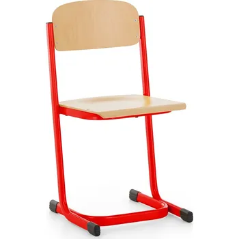 Školní židle Denis - vel. 4, červená - ral 3020