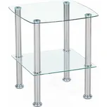 Konferenční stolek Canaria, čirá / stříbrná