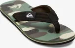 Quiksilver MOLOKAI LAYBACK BLACK/BROWN/GREEN pánské žabky - 40EUR