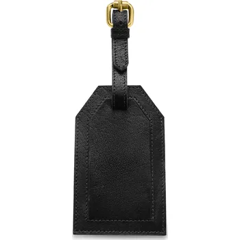 Příslušenství k zavazadlu Visačka na zavazadlo | Z černé buvolí kůže kvality full grain - Trendhim