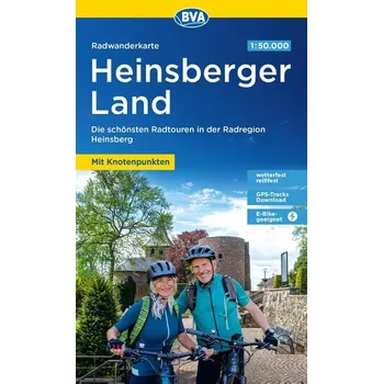 BVA Radwanderkarte Heinsberger Land 1:50.000, mit Knotenpunkten, reiß- und wetterfest, GPS-Tracks Download, E-Bike geeignet - BVA BikeMedia GmbH