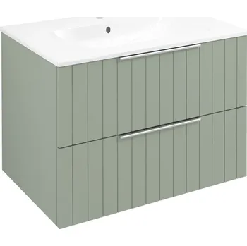 Nábytek CIRASA umyvadlová skříňka 69,8x52x46cm, verde strip