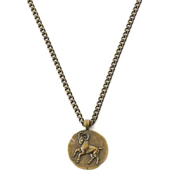 Šperk Astro | Náhrdelník z nerezové oceli zlaté barvy se znamením zvěrokruhu Beran - Lucleon