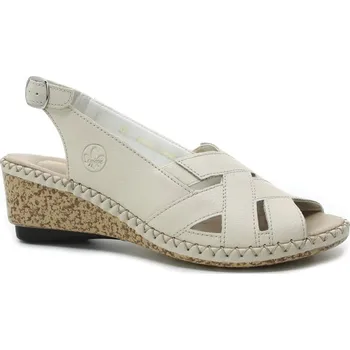 Dámské sandále RIEKER 66189-60 beige, dámské sandály vel.38
