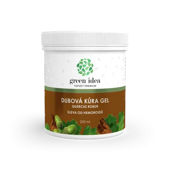 Bylinná léčivá mast GREEN IDEA Dubová kůra gel 250 ml