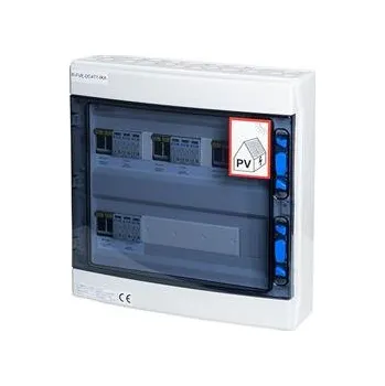 Rozvaděč A-Z TRADERS s.r.o. Rozváděč AZT DC4, T1+T2 IKA (1000V DC / 32A) pro 4 stringy IP65 certifikovaný