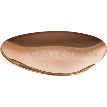 Servírovací stolek Servírovací talíř 90x90x10 mm, měděný | APS, Pebble