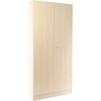 Šatní skříň Dřevěná šatní skříň Visio, 90 x 45 x 185 cm, cylindrický zámek, javor