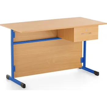 Šatní skříň Učitelská katedra s 1 šuplíkem, světle modrá - ral 5015